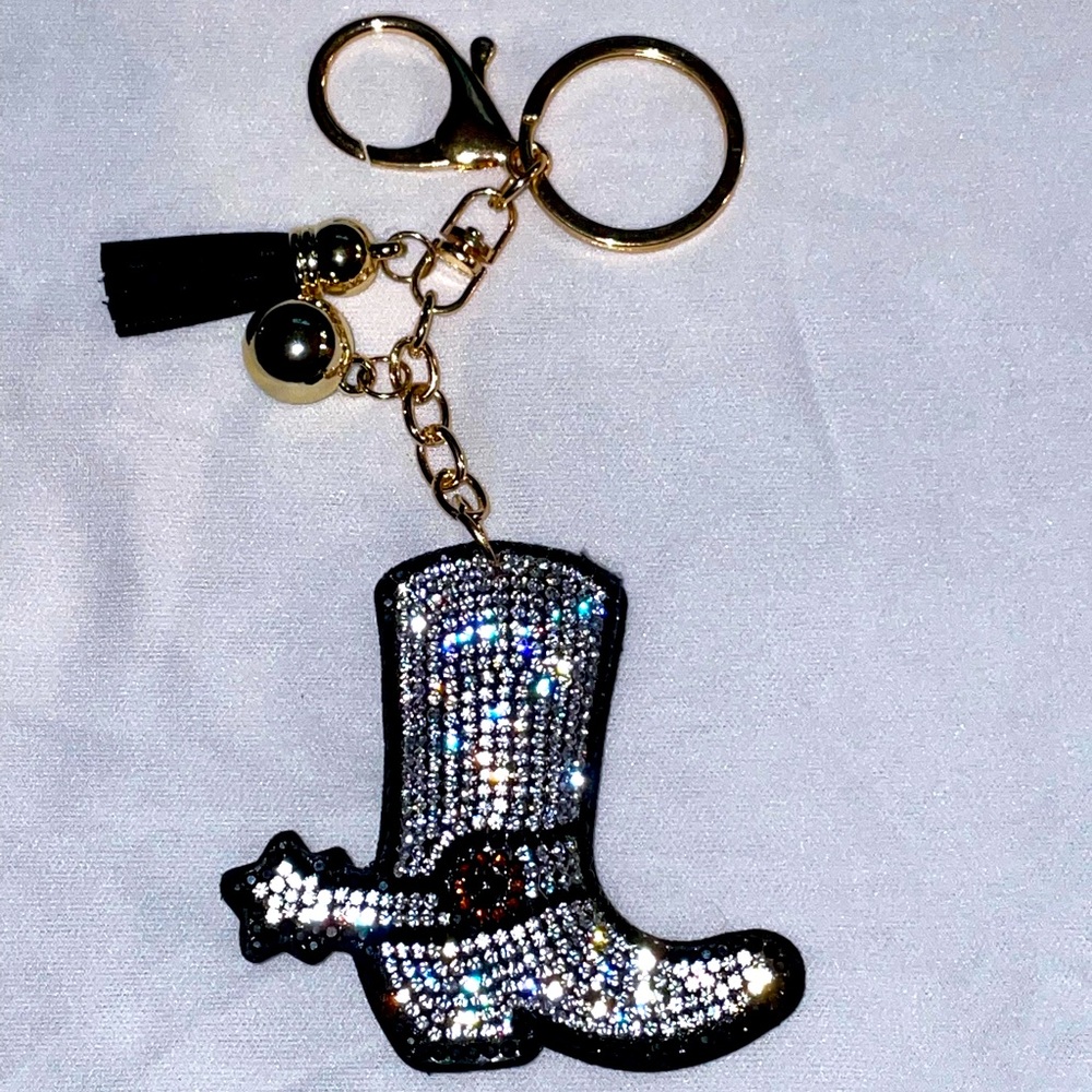 Cowboy boot keychain